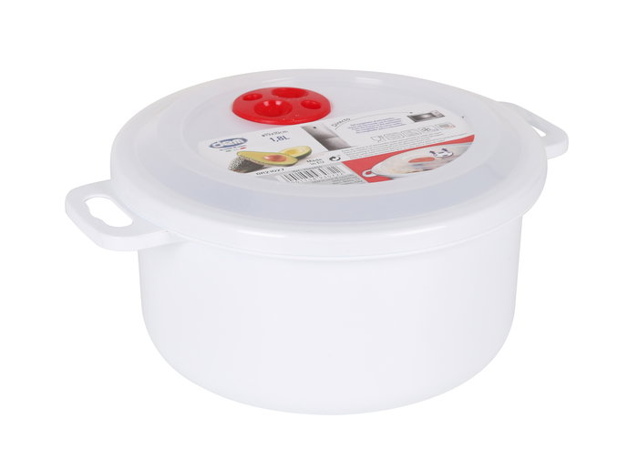 Dem Fiambrera Para Microondas 1.8L Hermética Rectangular Plástico Resistente (12 Unidades)