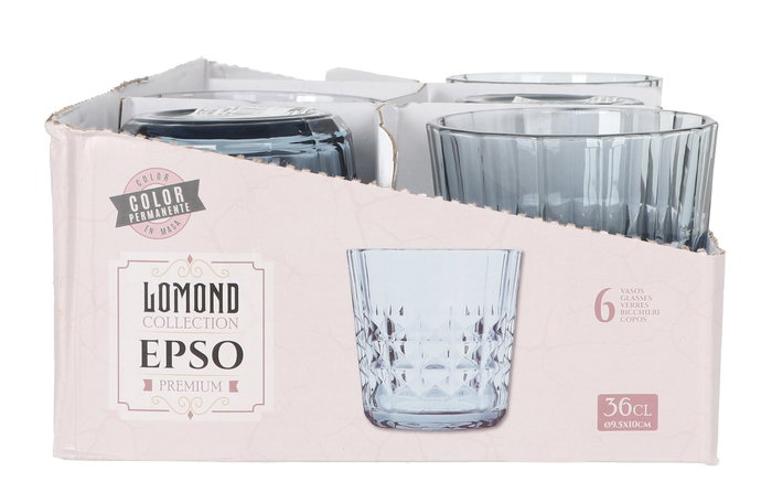 La Mediterranea Vaso Lomond Epso Azul 36cl MD