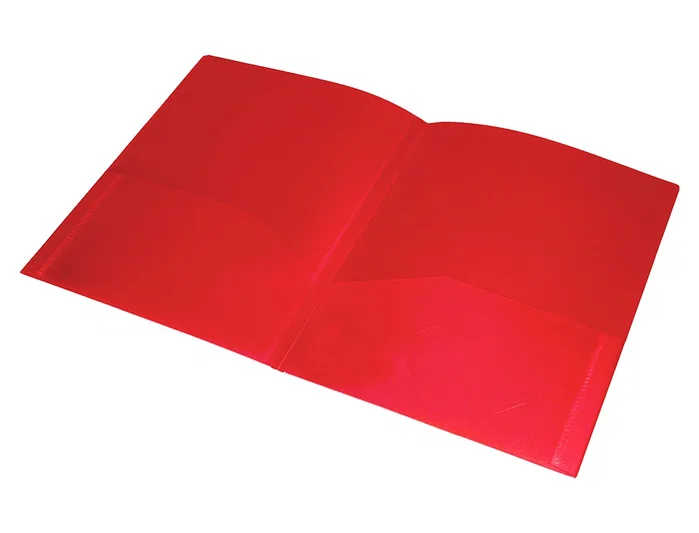 Liderpapel Carpeta dossier con dos bolsas canguro roja DIN A4 Liderpapel Carpeta dossier con dos bolsas canguro roja DIN A4