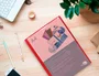 Liderpapel Carpeta dossier con dos bolsas canguro roja DIN A4