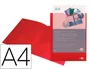 Liderpapel Carpeta dossier con dos bolsas canguro roja DIN A4
