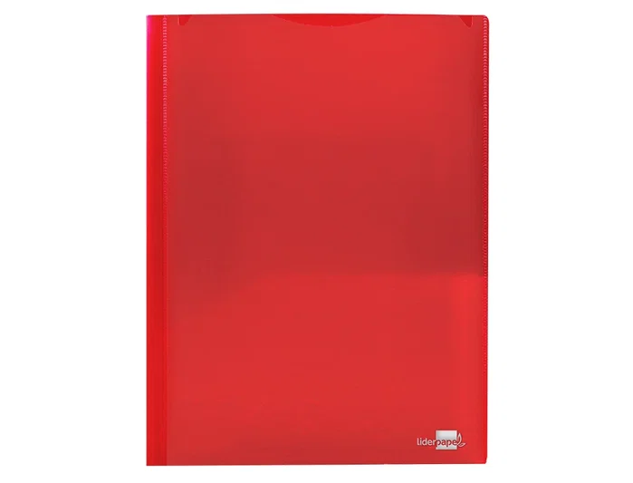 Liderpapel Carpeta dossier con dos bolsas canguro roja DIN A4 Liderpapel Carpeta dossier con dos bolsas canguro roja DIN A4