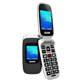 SPC Teléfono Móvil Básico Dual SIM Wuum 2335T Titanio, Pantalla 2,4" y 1,77", Cámara 0,08 MP, Radio FM, Bluetooth, USB-C, Teclado con Linterna