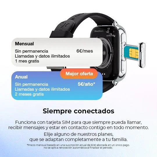 Savefamily SaveWatch Plus 2 Reloj Inteligente Infantil con Pantalla AMOLED y Correa Tribeca