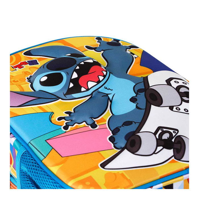 Karaktermania Mochila Lilo y Stitch Skater 3D Pequeña Preescolar 8,5L 26x11x31cm