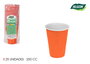 Algon Set 25 Vasos Bicolor Naranja-Blanco 250 ml 8 x 10 x 8 cm (24 Unidades)