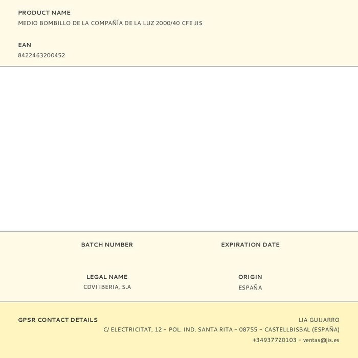 Jis 2000/40 cfe Medio Bombillo Cilindro Latón Dorado 30x10mm 1 Llave