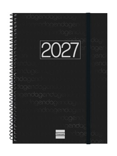 Finocam Agenda Anual 2027 Espiral Basic Year Negra Finocam Agenda Anual 2027 Espiral Basic Year Negra