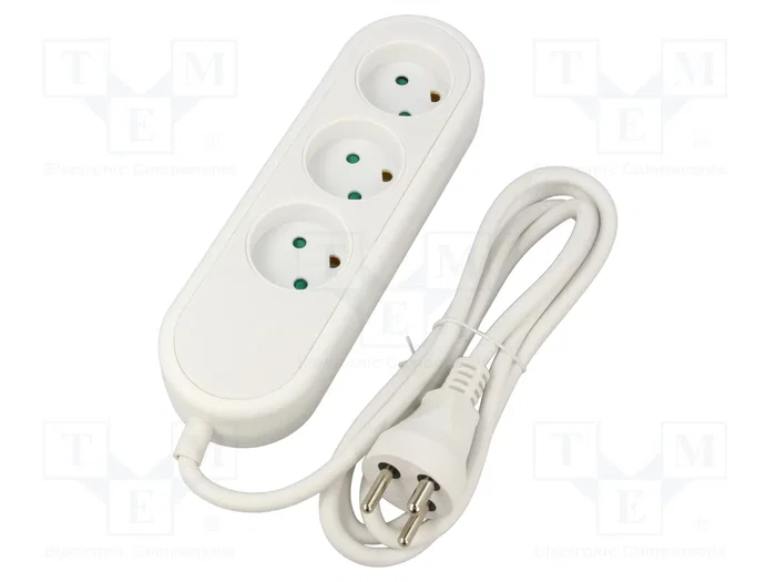 GOOBAY Prolongador de Alimentación Blanco 1,5m GOOBAY Prolongador de Alimentación Blanco 1,5m