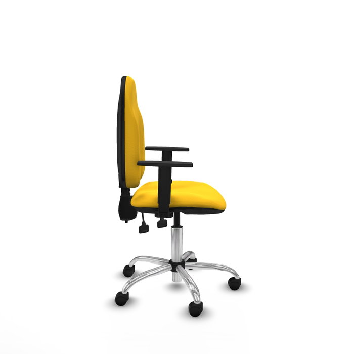 PIQUERAS Y CRESPO Silla de oficina Algarra Amarillo con Brazos 1D