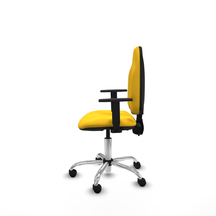 PIQUERAS Y CRESPO Silla de oficina Algarra Amarillo con Brazos 1D