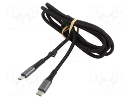 LogiLink Cable USB-C 3.2 Gen2x2 de 1.5 m, 20 Gbps, 240W, Negro