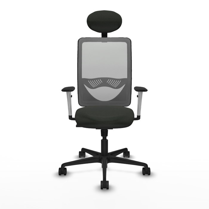 PIQUERAS Y CRESPO Silla de oficina Zulema con mecanismo Sincro, Negro y Gris PIQUERAS Y CRESPO Silla de oficina Zulema con mecanismo Sincro, Negro y Gris