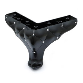 Q&Q Pata Plástico Okaliptus Joya H135 Negro para Sofá y Mueble | Altura 135mm