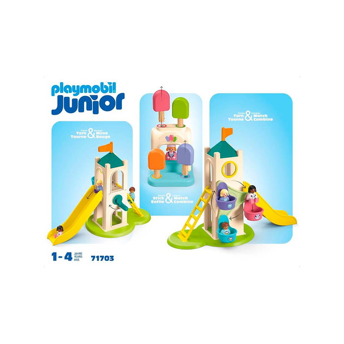 Playmobil Junior Parque Infantil de Aventura con Noria y Tobogán