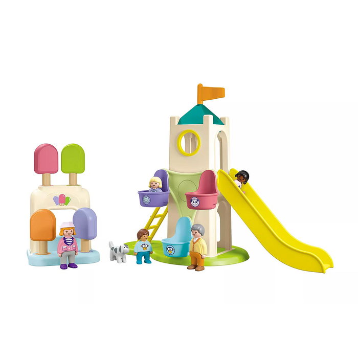 Playmobil Junior Parque Infantil de Aventura con Noria y Tobogán