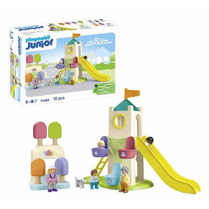 Playmobil Junior Parque Infantil de Aventura con Noria y Tobogán