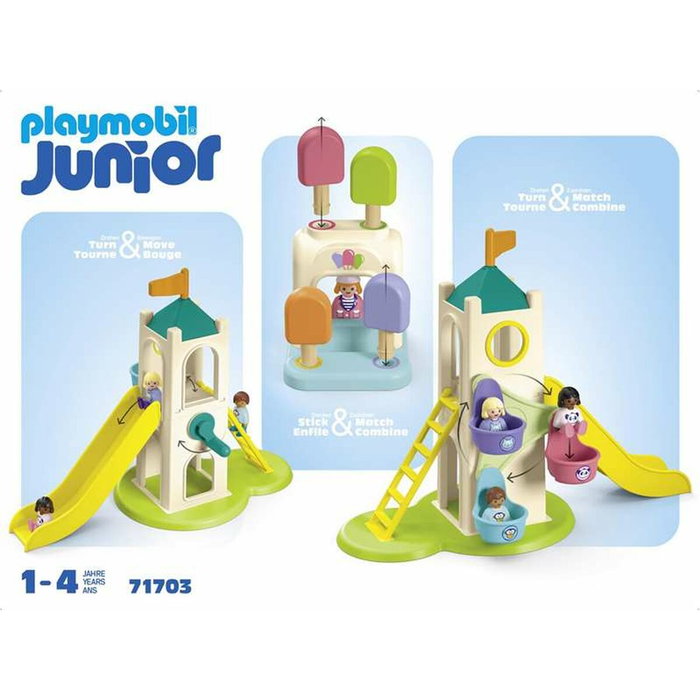 Playmobil Junior Parque Infantil de Aventura con Noria y Tobogán