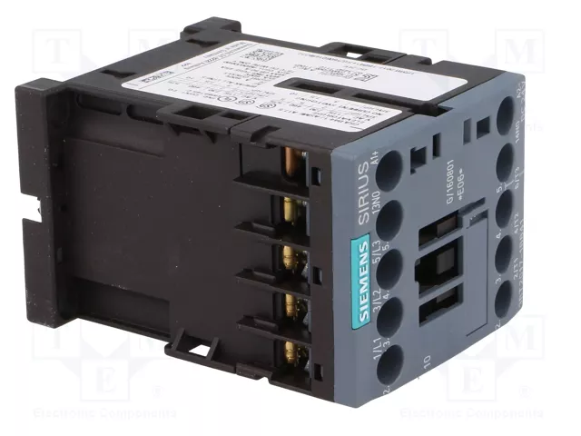 Siemens 3RT20171BB41 Contactor AC-3 5,5kW/400V 1S 24VDC 3p S00 Siemens 3RT20171BB41 Contactor AC-3 5,5kW/400V 1S 24VDC 3p S00
