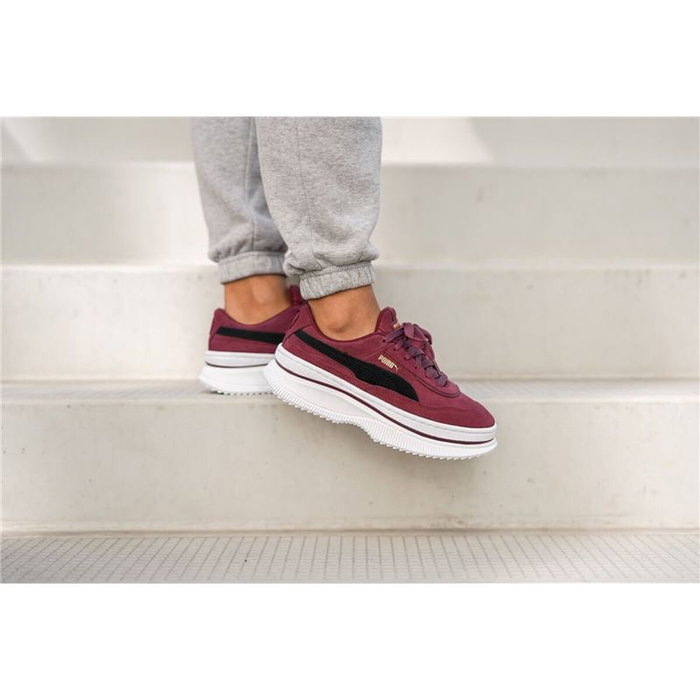 Zapatillas Casual Mujer Puma deva Suede Rojo Oscuro 38 Zapatillas Casual Mujer Puma deva Suede Rojo Oscuro 38