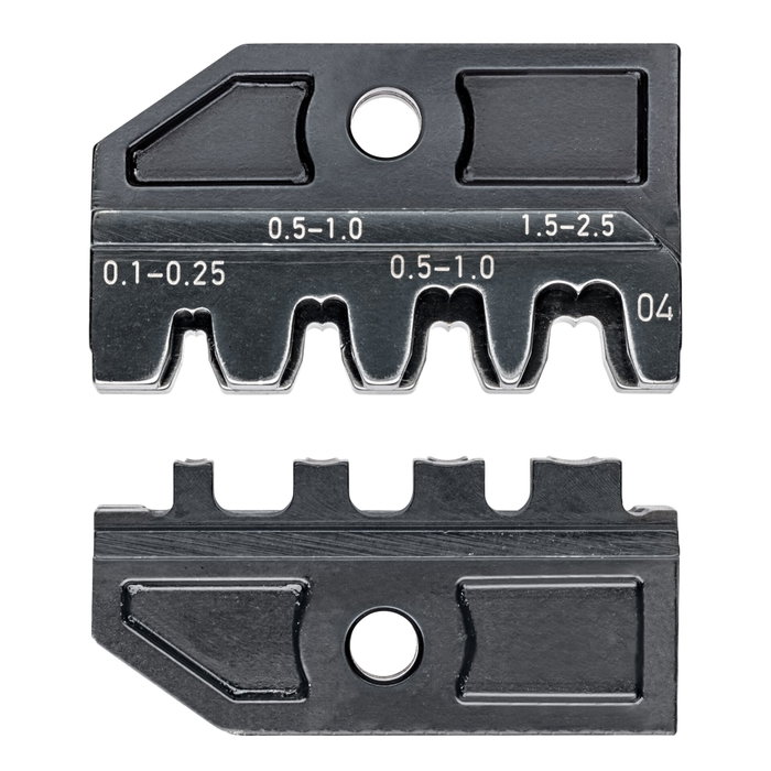 Knipex Inserto de crimpado para conectores abiertos no aislados 2,8 + 4,8 mm