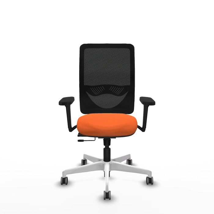 PIQUERAS Y CRESPO Silla de oficina Zulema Naranja y Negro