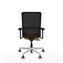 PIQUERAS Y CRESPO Silla de oficina Zulema Naranja y Negro