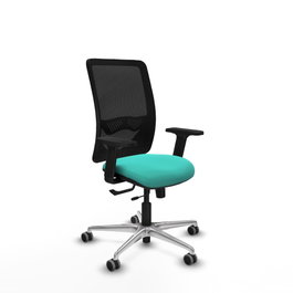 PIQUERAS Y CRESPO Silla de oficina Zulema Turquesa y Negro