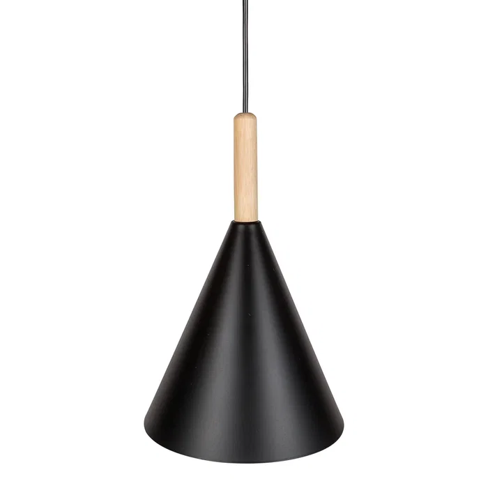 Lámpara Colgante "Madeleine" SKD-P130-3-W Metal y Madera Lámpara Colgante "Madeleine" SKD-P130-3-W Metal y Madera