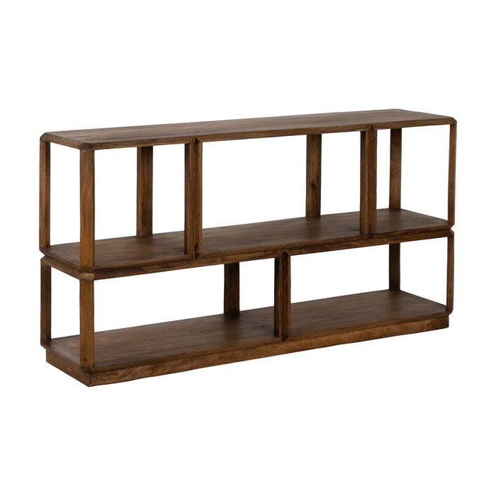 Ixia Estantería de Madera de Mango Marrón 160 x 42 x 85 cm