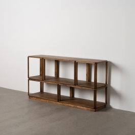 Ixia Estantería de Madera de Mango Marrón 160 x 42 x 85 cm