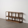 Ixia Estantería de Madera de Mango Marrón 160 x 42 x 85 cm