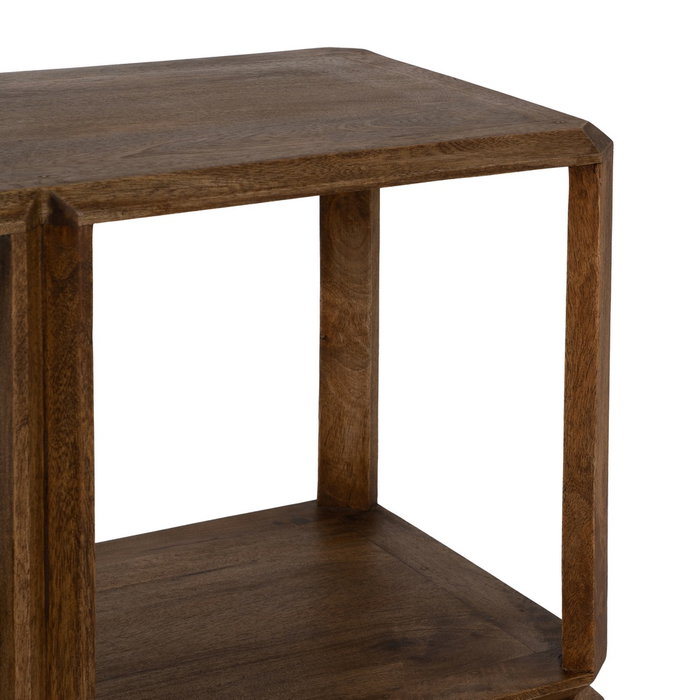 Estantería Marrón Madera de Mango Salón 160 X 42 X 85 cm