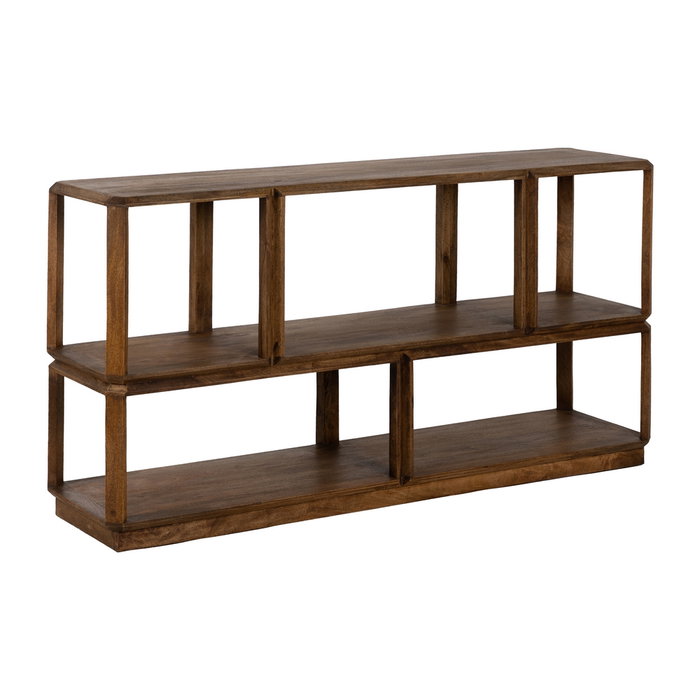 Estantería Marrón Madera de Mango Salón 160 X 42 X 85 cm