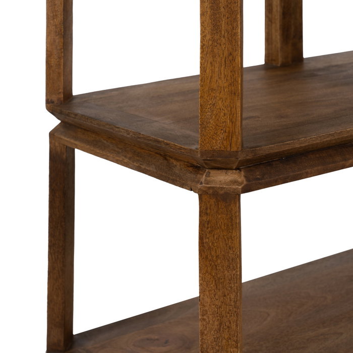 Estantería Marrón Madera de Mango Salón 160 X 42 X 85 cm