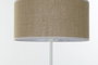 DKD Home Decor Lámpara de Pie Balines Blanco Beige 40x158x40 cm (2 Unidades) Ratán Metal Poliéster