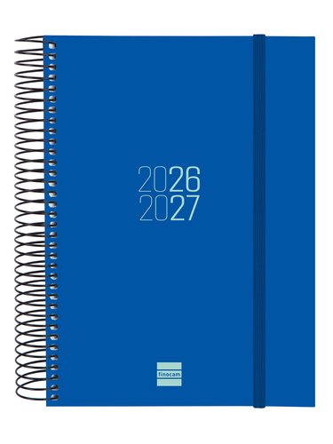 Finocam Agenda Escolar Espiral 2026-2027 Azul 155x212mm