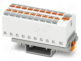 PHOENIX CONTACT PTFIX 10/18X4-NS35 WH Conector de carril blanco