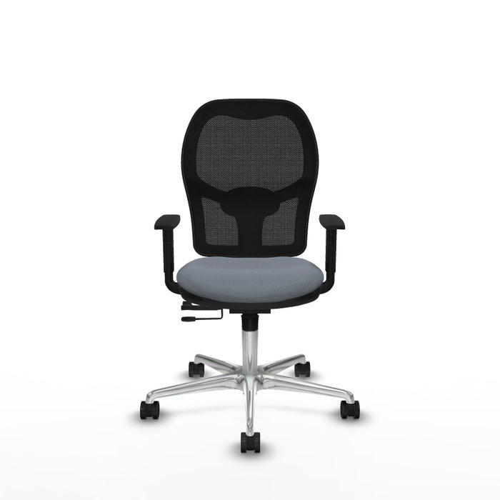 PIQUERAS Y CRESPO Silla de oficina Jorquera con mecanismo Sincro/Traslack, Gris y Negro PIQUERAS Y CRESPO Silla de oficina Jorquera con mecanismo Sincro/Traslack, Gris y Negro