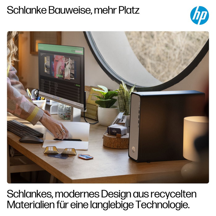 HP OmniDesk S03-0412ng Intel 300 8GB RAM 512GB SSD Windows 11 Negro