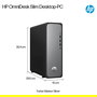 HP OmniDesk S03-0412ng Intel 300 8GB RAM 512GB SSD Windows 11 Negro