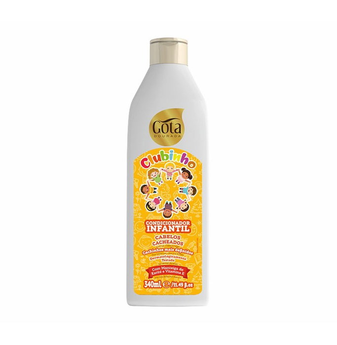 Gota Dourada Clubinho Cacheados Acondicionador para Niños 340ml (Reacondicionado)
