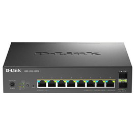 D-Link DMS-1250-10S - Switch Gestionado 10 Puertos (8x2.5G PoE+ + 2 SFP) 2.5G Ethernet, PoE 120W Total