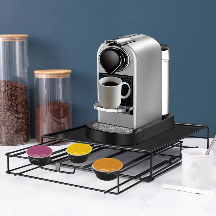 Cook Concept Cajón para Cápsulas Dolce Gusto con Soporte y Almacenamiento para 15 Cápsulas, 21x31x7 cm