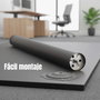HERRAJES ALK Pata de mesa plegable de hierro negro mate 50mm
