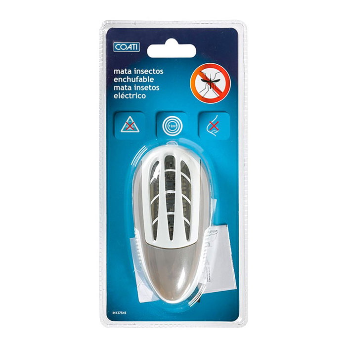 Coati Mata insectos enchufable LED UV-A 1W cobertura 12 m² sin químicos blanco