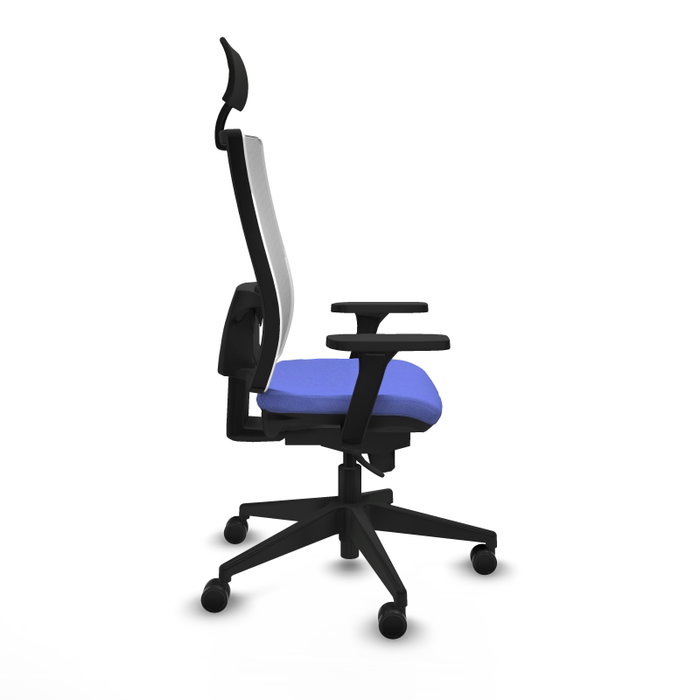 PIQUERAS Y CRESPO Silla de oficina Horna con mecanismo Sincro, Azul claro y Blanco PIQUERAS Y CRESPO Silla de oficina Horna con mecanismo Sincro, Azul claro y Blanco