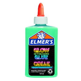 Cola Elmer´S Slime Brilla En La Oscuridad Lavable 147 Ml Azul