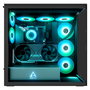 ARCTIC Xtender Caja PC Gaming Mid-Tower, Negro Cristal Templado Espejo, Soporte EATX, Montaje Vertical GPU, 6 Bahías, 7 Ranuras, Controlador Ventiladores ARGB 4-pin