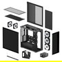 ARCTIC Xtender Caja PC Gaming Mid-Tower, Negro Cristal Templado Espejo, Soporte EATX, Montaje Vertical GPU, 6 Bahías, 7 Ranuras, Controlador Ventiladores ARGB 4-pin